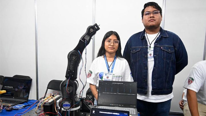 Alumna UV crea brazo robótico que busca reducir esfuerzo de obreros industriales