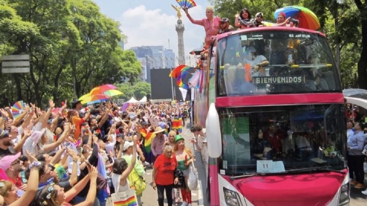 Marcha del Orgullo LGBT+ llena de colores Paseo de la Reforma, visibilizan la diversidad sexual