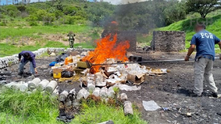 Más de 400 kilos de droga terminan en el fuego tras 52 investigaciones