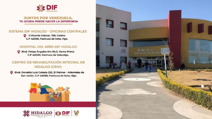 DIF Hidalgo habilita centros de acopio para apoyar a Venezuela; estos son los puntos