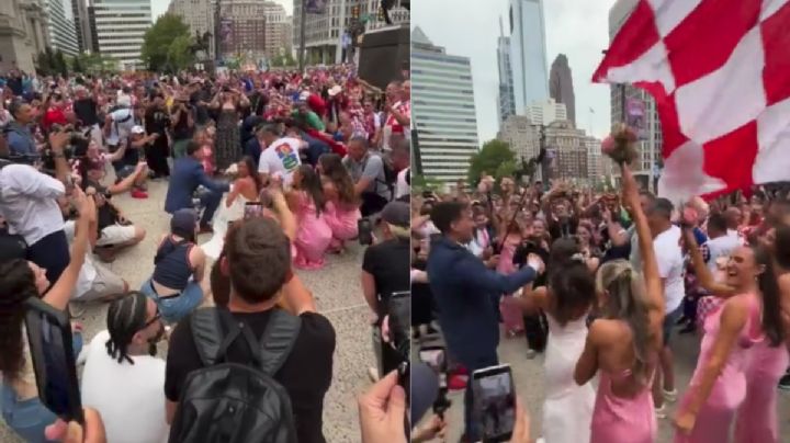 La felicidad también se contagia: el día que una boda terminó en la fiesta del Mundial