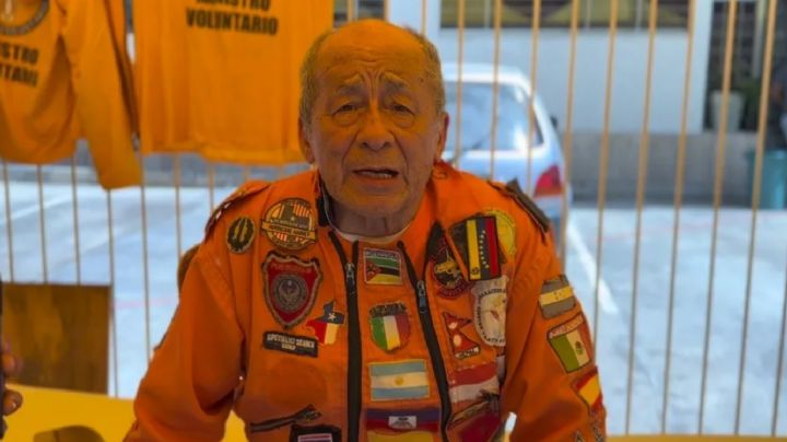 Héctor Méndez, el "topo mayor", a sus 80 años encabeza rescates tras el terremoto en Venezuela