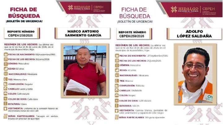 Marco y Adolfo, trabajadores de la CFE, desaparecieron desde el viernes; esto se sabe