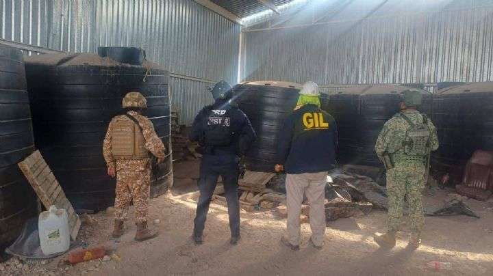 Descubren centro de distribución de huachicol en Celaya