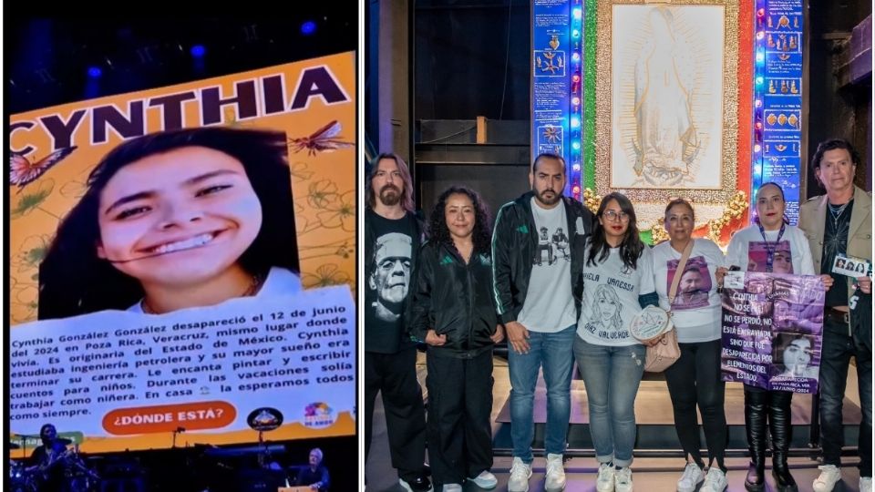Madre de Cynthia González acompaña a Caifanes para exigir justicia por desaparecidos
