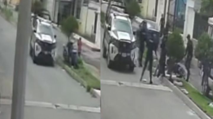Exponen en redes sociales choque de patrulla contra motociclista en Tizayuca | VIDEO