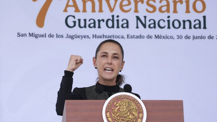 Sheinbaum califica como una “hazaña” la creación de la Guardia Nacional a 7 años de su fundación