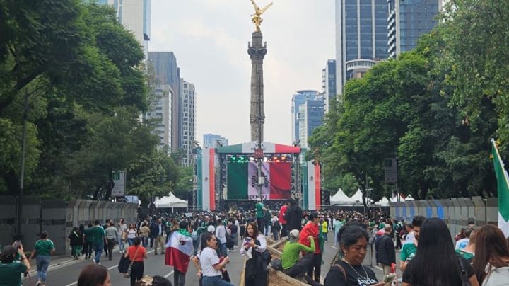 Acaba la fiesta de aficionados en el Ángel, luego de que México es eliminado
