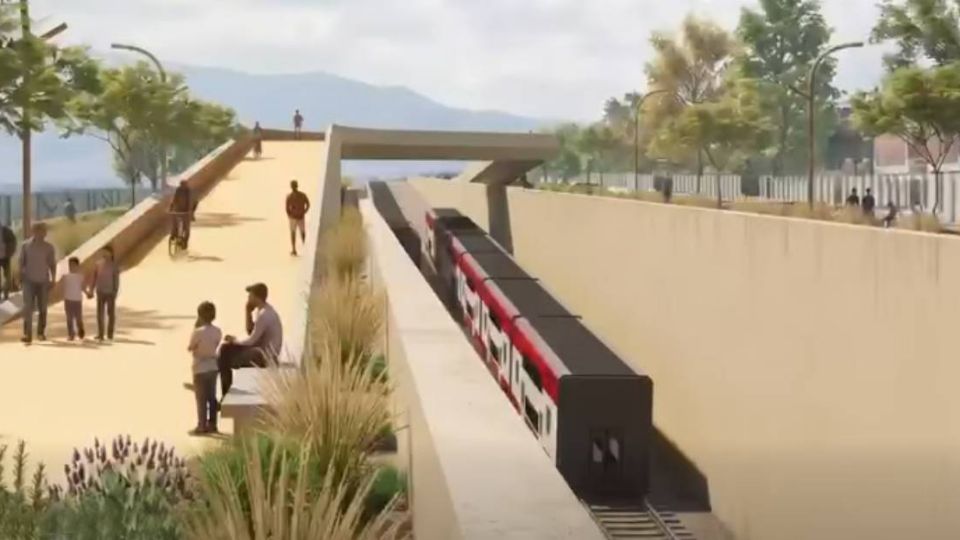 En su paso por Celaya, el tren pasará por un terraplén, por un falso túnel y por un viaducto, entre otras partes.