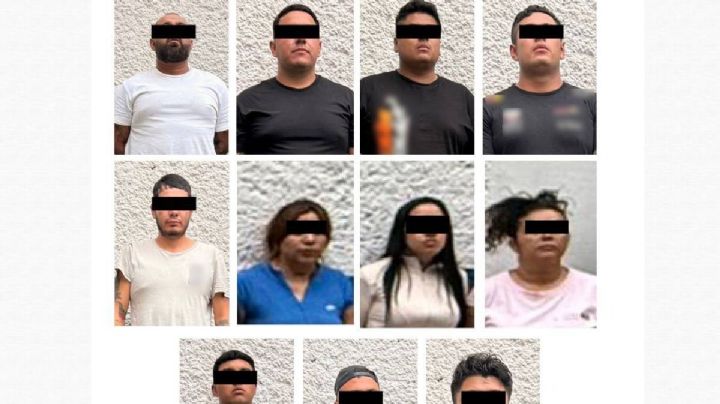Detienen a 12 sujetos en posesión de droga, armas y tarjetas bancarias en la Gustavo A. Madero