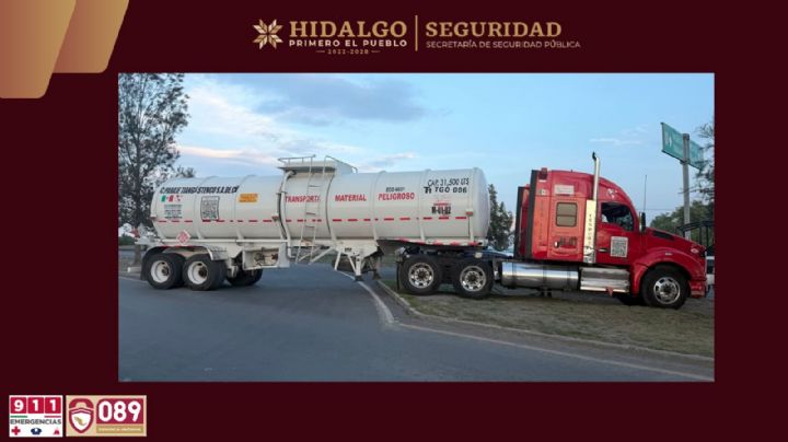 Frustran robo de hidrocarburo y rescata a conductor privado de la libertad  en la México-Pachuca