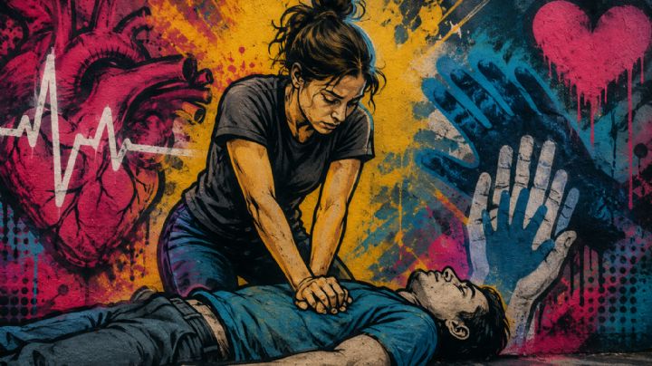 Heroína en casa: le hace RCP a su novio por 10 minutos y le salva la vida