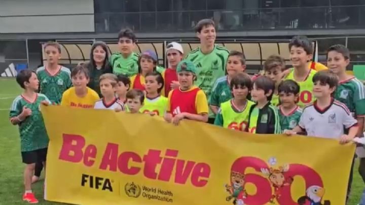 Selección Mexicana participa en activación de la FIFA para promover el ejercicio entre niños