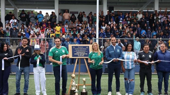 Estrena Huixquilucan segunda etapa de la unidad deportiva “El Plan”