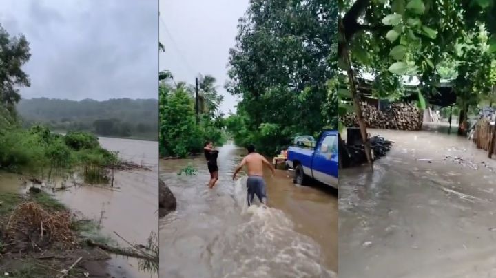 Video: inundación en Coyutla, al norte de Veracruz, deja a 12 familias damnificadas
