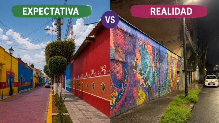 Socavones, basura y hundimientos en la ruta peatonal al Azteca sugerida por el gobierno