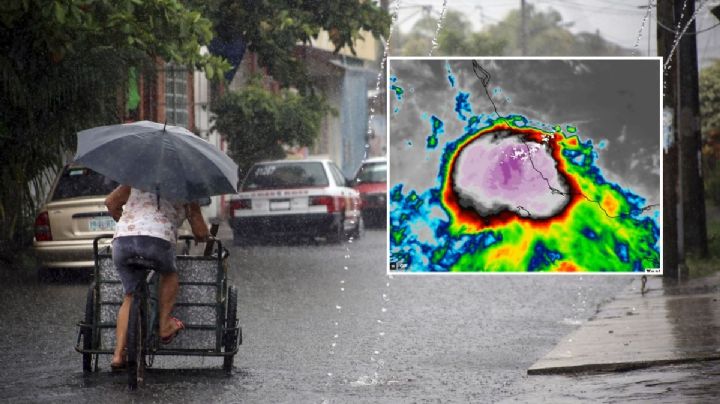 Centro de baja presión ocasiona fuertes lluvias en Veracruz hoy 9 de junio; este es el pronóstico