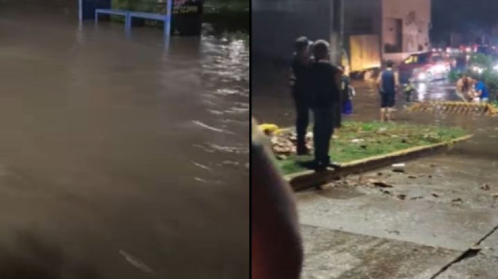 VIDEO: Lluvias inundan calles de fraccionamiento Puente Moreno en Medellín