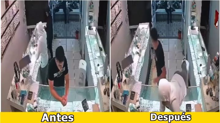 Así fue el robo al interior de joyería en Tulancingo; ladrones fueron violentos | VIDEO