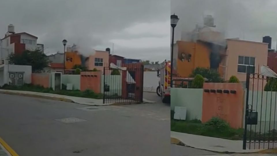 El siniestro se registró la mañana de este martes en un inmueble de dos pisos; cuerpos de auxilio trabajaron en el sitio para controlar las llamas y descartar riesgos estructurales.