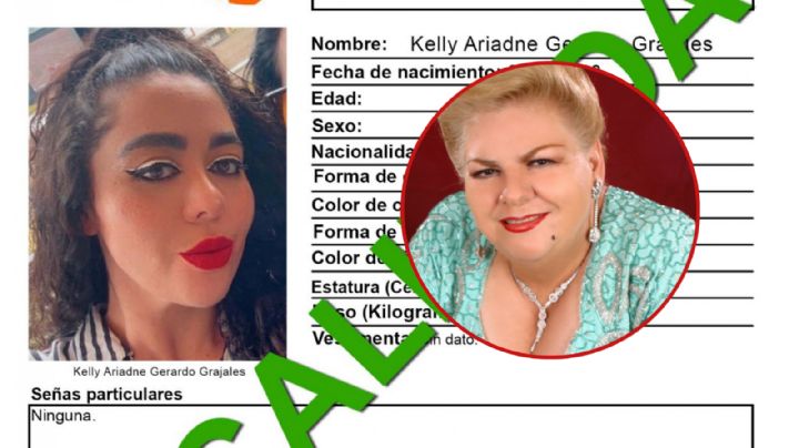 Encuentran con vida a la nieta de Paquita la del Barrio; esto dijo la Fiscalía