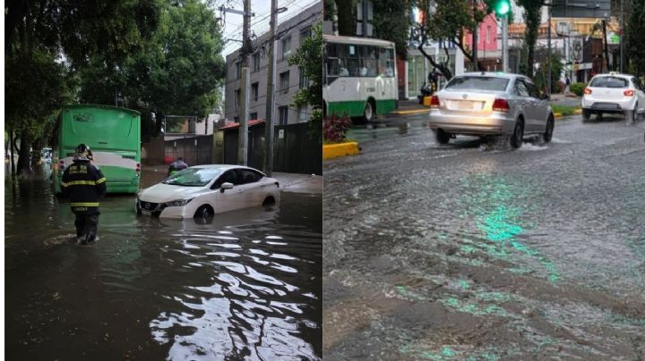 Lluvias colapsan el sur de la CDMX: inundaciones, árboles caídos y severas afectaciones viales