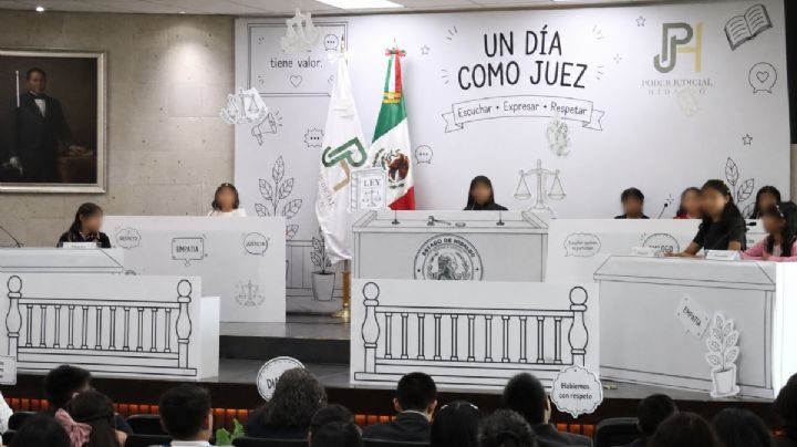 Niñas y niños de Hidalgo se convierten en jueces por un día