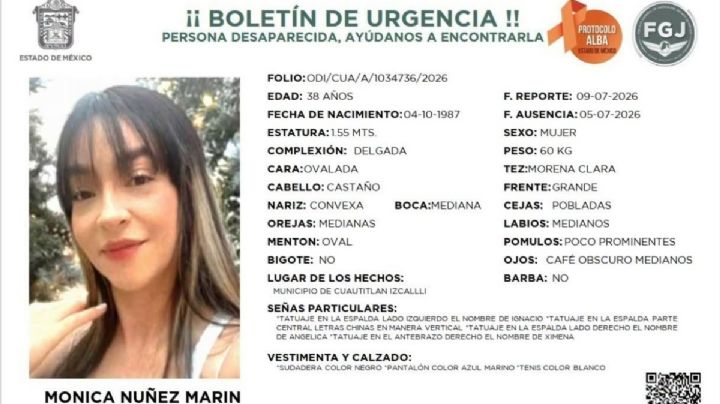  Caso Mónica Núñez: localizan a joven colombiana sin vida en Edomex