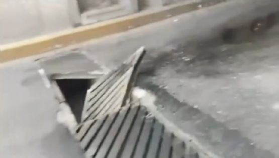 ¡Cuidado! Rejilla abierta en Río de las Avenidas causa daños a automóviles | VIDEO
