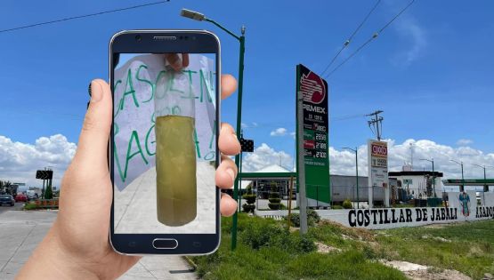 Denuncian que gasolinera de la autopista México-Pachuca vende combustible con agua; esta es