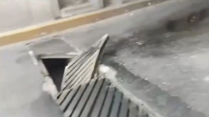 ¡Cuidado! Rejilla abierta en Río de las Avenidas causa daños a automóviles | VIDEO