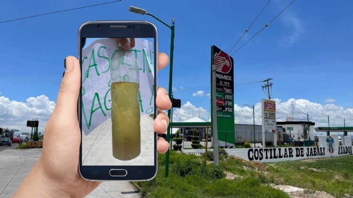 Denuncian que gasolinera de la autopista México-Pachuca vende combustible con agua; esta es