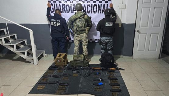 Ejército incauta arsenal de “cuernos de chivo” en Tula de Allende; había equipo táctico