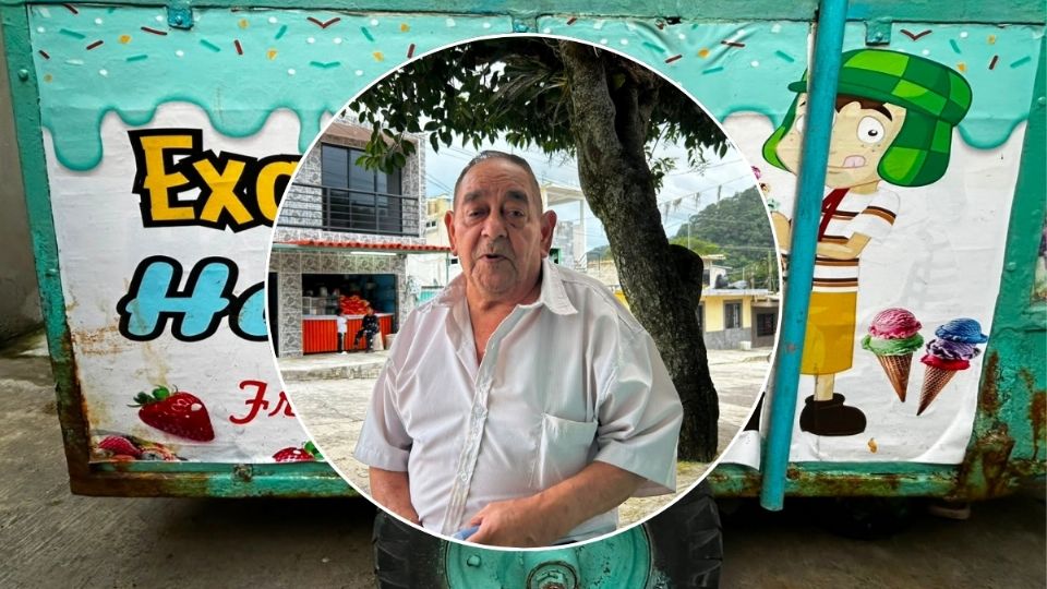 Por una caída, Don Efra abandona carro de helados en la Normal, tras 40 años de tradición en Xalapa