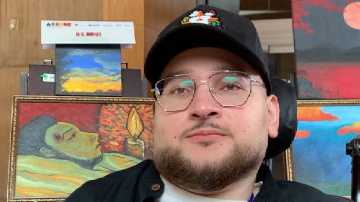 "Hoy pinto con los labios, cada pincelada me recuerda que la esperanza sigue viva": Héctor, pintor