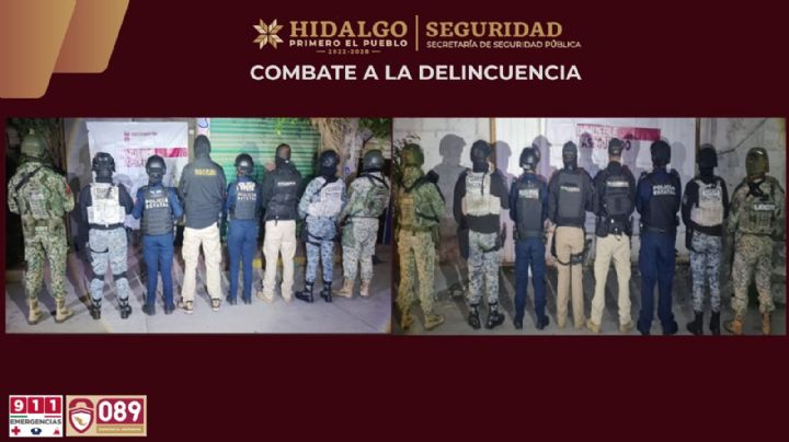 Cateos en Actopan dejan tres detenidos y más de 600 dosis de droga aseguradas