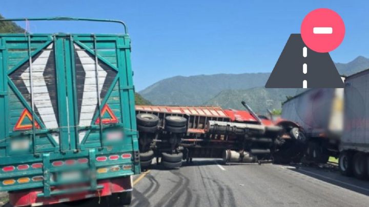 Cierre total en la autopista Orizaba - Puebla por volcadura y choque múltiple