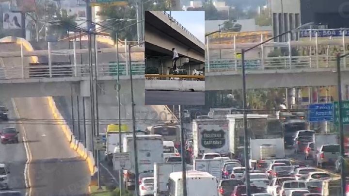 Policía de León salvó a dos personas que intentaron saltar desde un puente | VIDEO