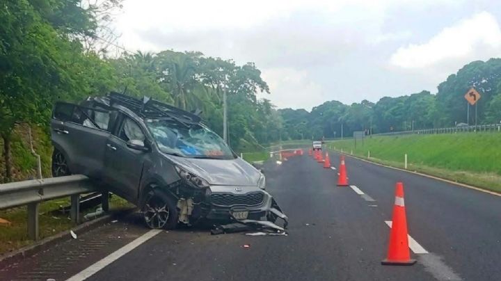 Muere mujer en accidente sobre la carretera Coatzacoalcos–Villahermosa hoy 22 de julio