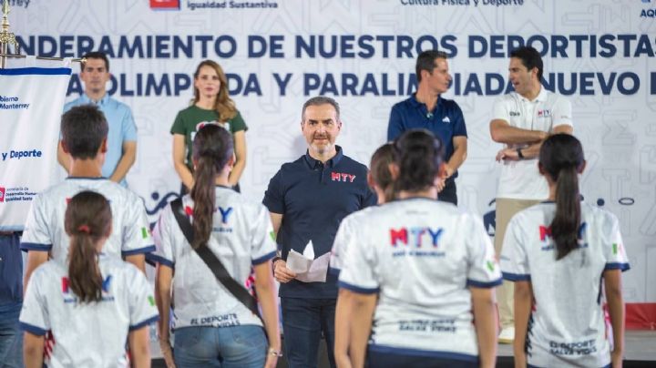 Abandera Adrián de la Garza a delegación récord de Monterrey para la Olimpiada y Paralimpiada NL 2026
