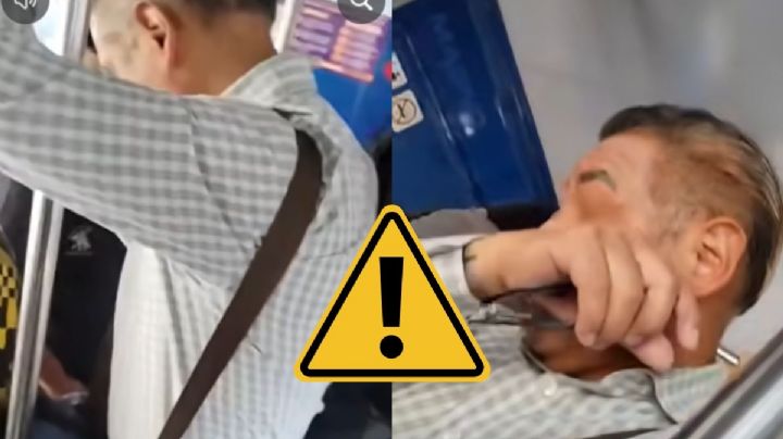 VIDEO: Mujer graba y exhibe a presunto acosador en camión en Xalapa