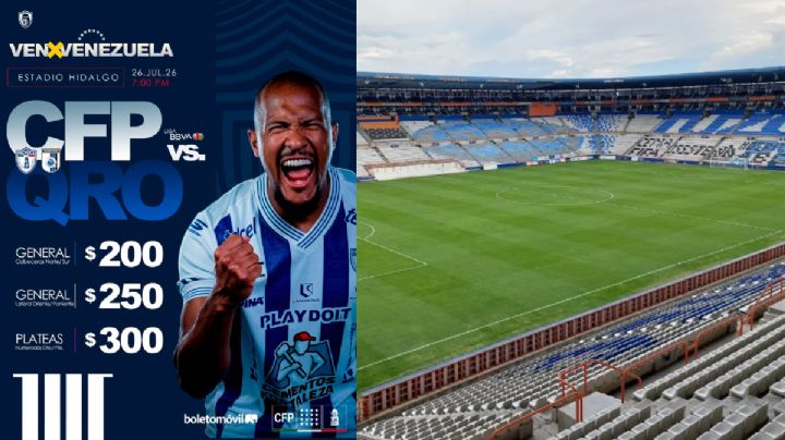 ¿Cuánto cuestan los boletos para el Pachuca vs Querétaro en el Estadio Hidalgo?