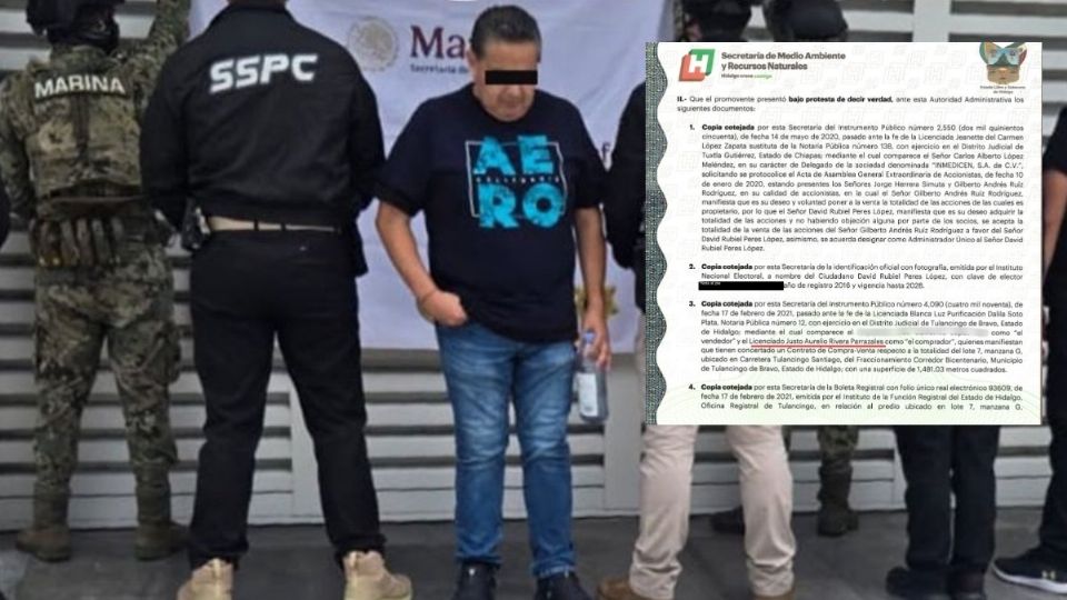 La relación entre Rivera Parrazales, el inmueble y la empresa consta en la Resolución IA-P3-002/2021 de la Semarnath
