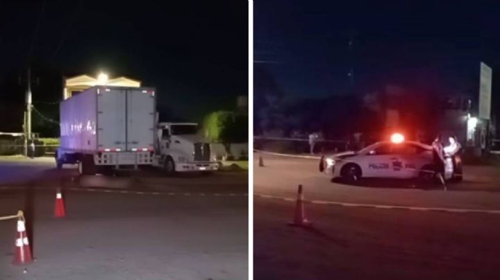 Choca pareja de motociclistas con tractocamión, muere mujer y hombre resulta herido, en León