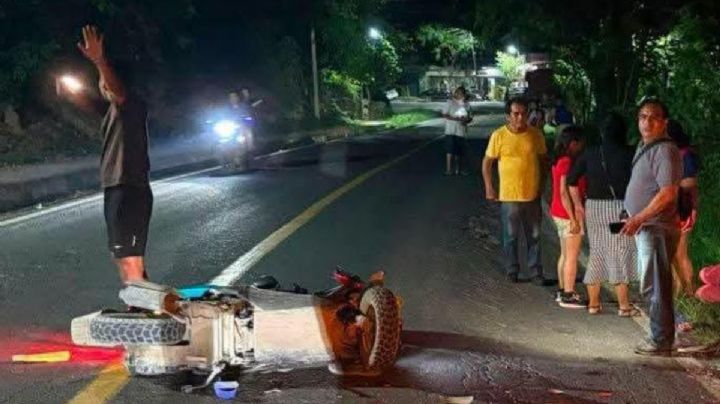Choque entre motocicletas deja dos heridos graves en la Huasteca
