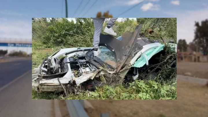 Era un Porsche de 5 millones de pesos el que se volcó en el Eje Metropolitano este domingo
