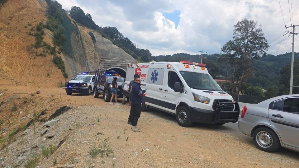 Hubo tráfico durante unas horas por la atención al accidente