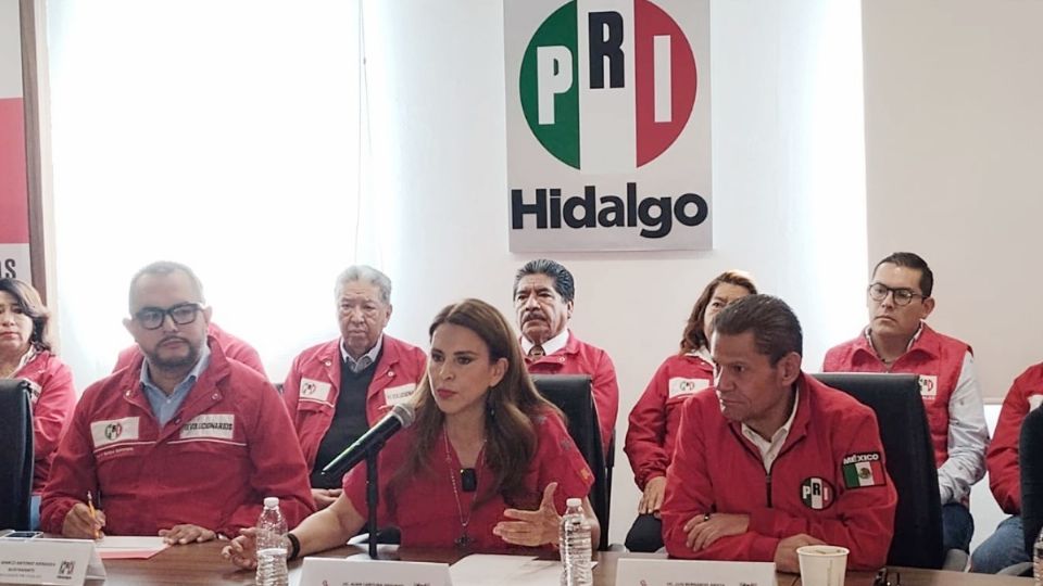Priistas anuncian acciones en contra de la propuesta de reforma electoral presentada por Morena y aliados al Congreso de Hidalgo