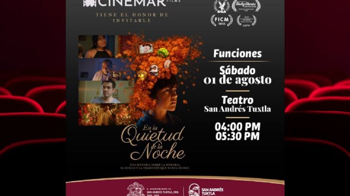 Proyectarán En la Quietud de la Noche en San Andrés Tuxtla: esta es la fecha y horarios