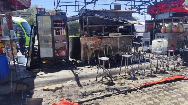 Incendio en Plaza del Valle desata operativo para inspeccionar estanquillos en Pachuca